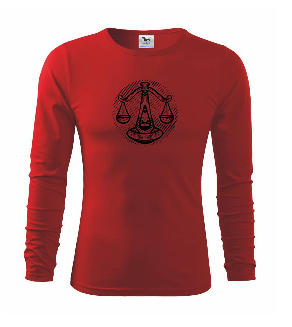 Tričká váhy - Váhy čiarkovaný kruh - Tričko detské Long Sleeve