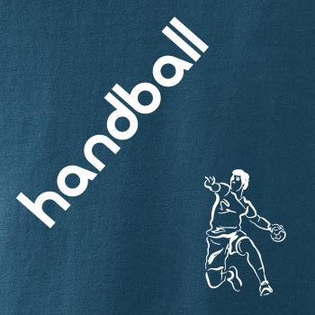 Handball nápis šikmo