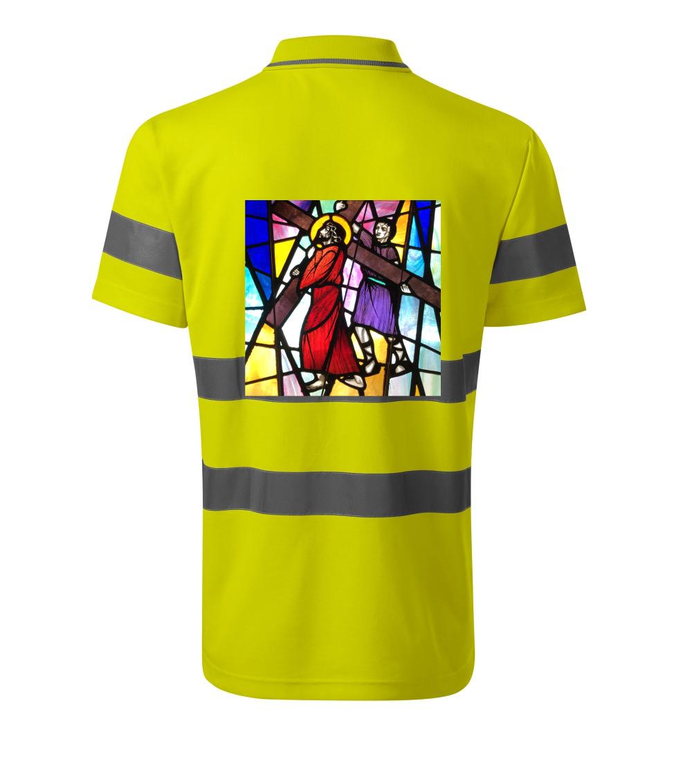 Vitráž - Ježiš a kríž Vitráž - Ježiš a kríž