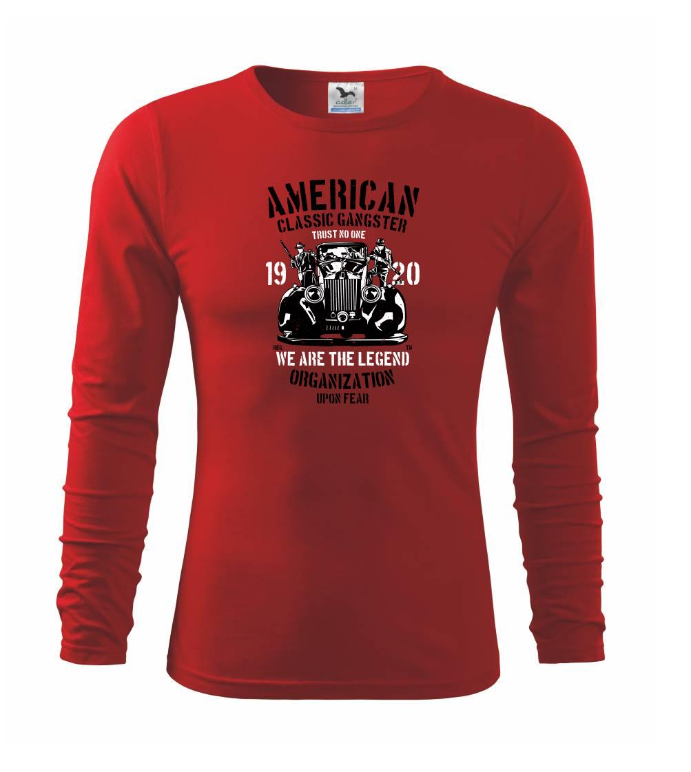 Grafické tričká - American Classic Gangster - Tričko s dlhým rukávom FIT-T long sleeve