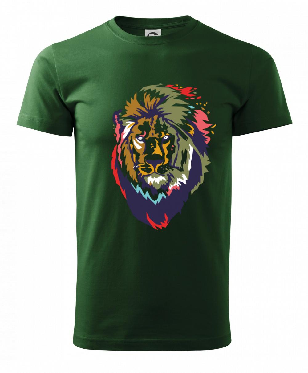 Hlava leva kreslená jednoduchá Hlava leva kreslená jednoduchá