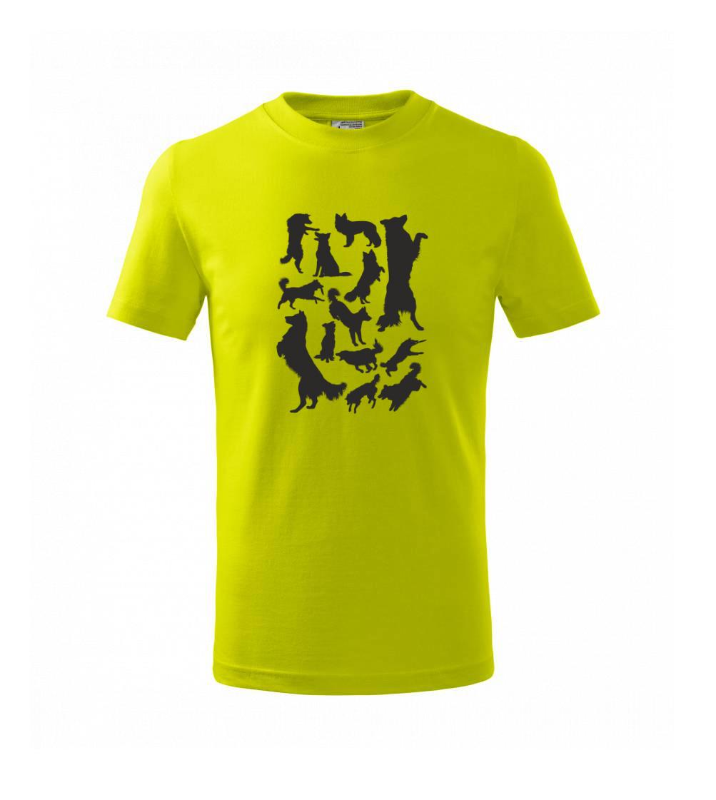 Border kólia siluety