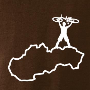 Mapa SK - cyklista na prsiach