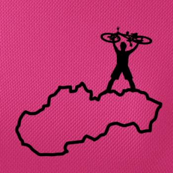 Mapa SK - cyklista na prsiach