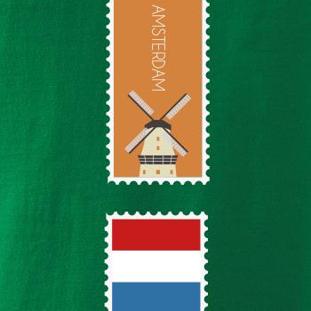 Amsterdam známka farebná