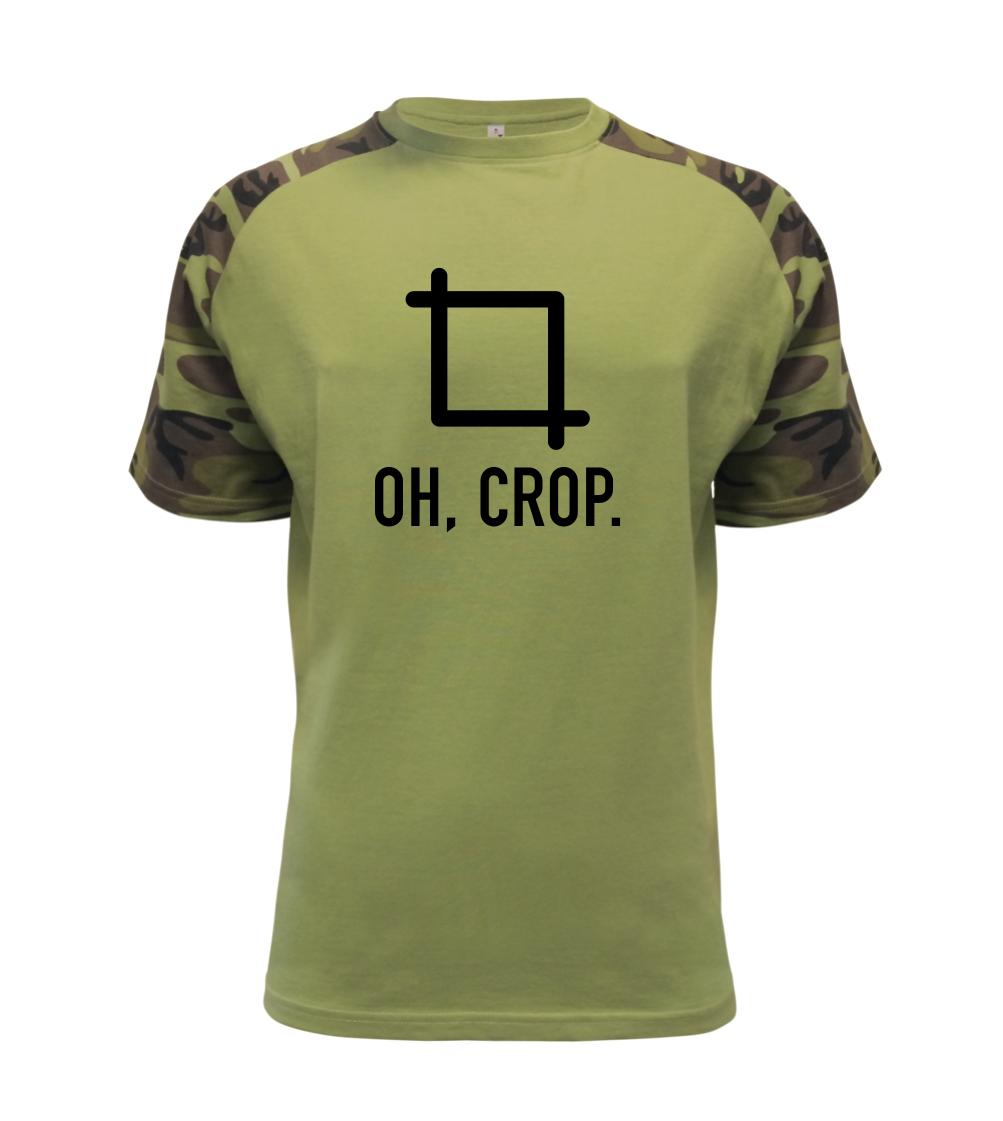 Tričká pre fotografov - Oh, crop - Raglan Military