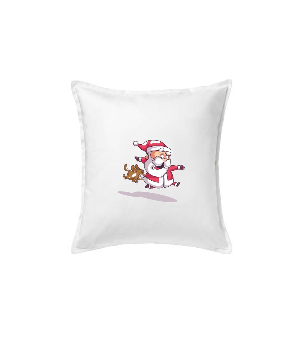 Santa so zahryznutým psom