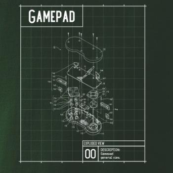 Nákres Gamepad rozobratý Nákres Gamepad rozobratý