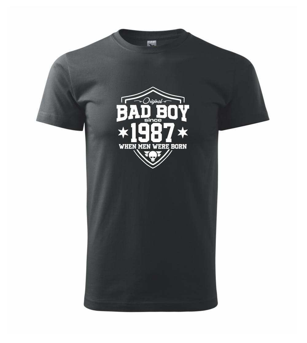 Trička s ročníkom 1987 - Bad boy since 1987 - Klasické pánske tričko vyššej gramáže