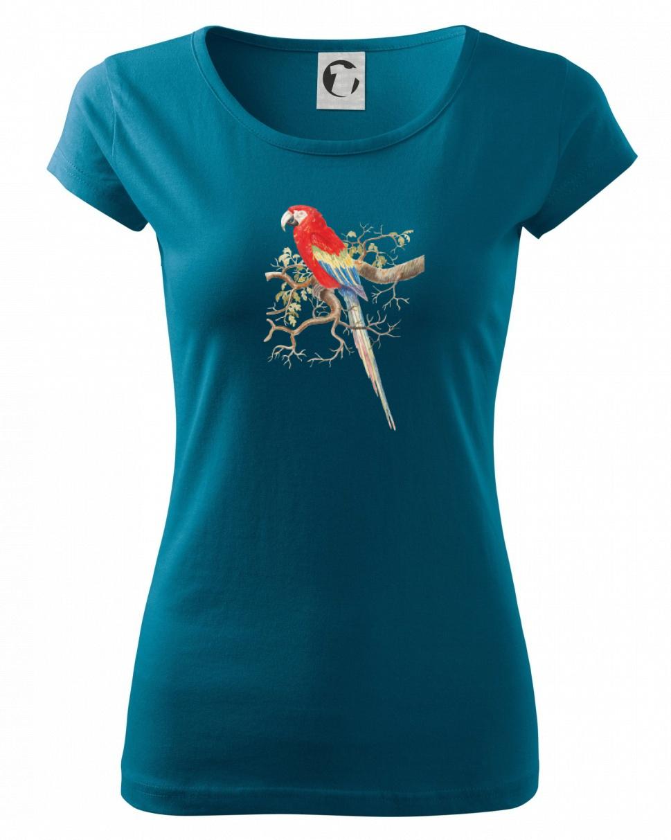 Papagáj  na listnatom strome Papagáj  na listnatom strome