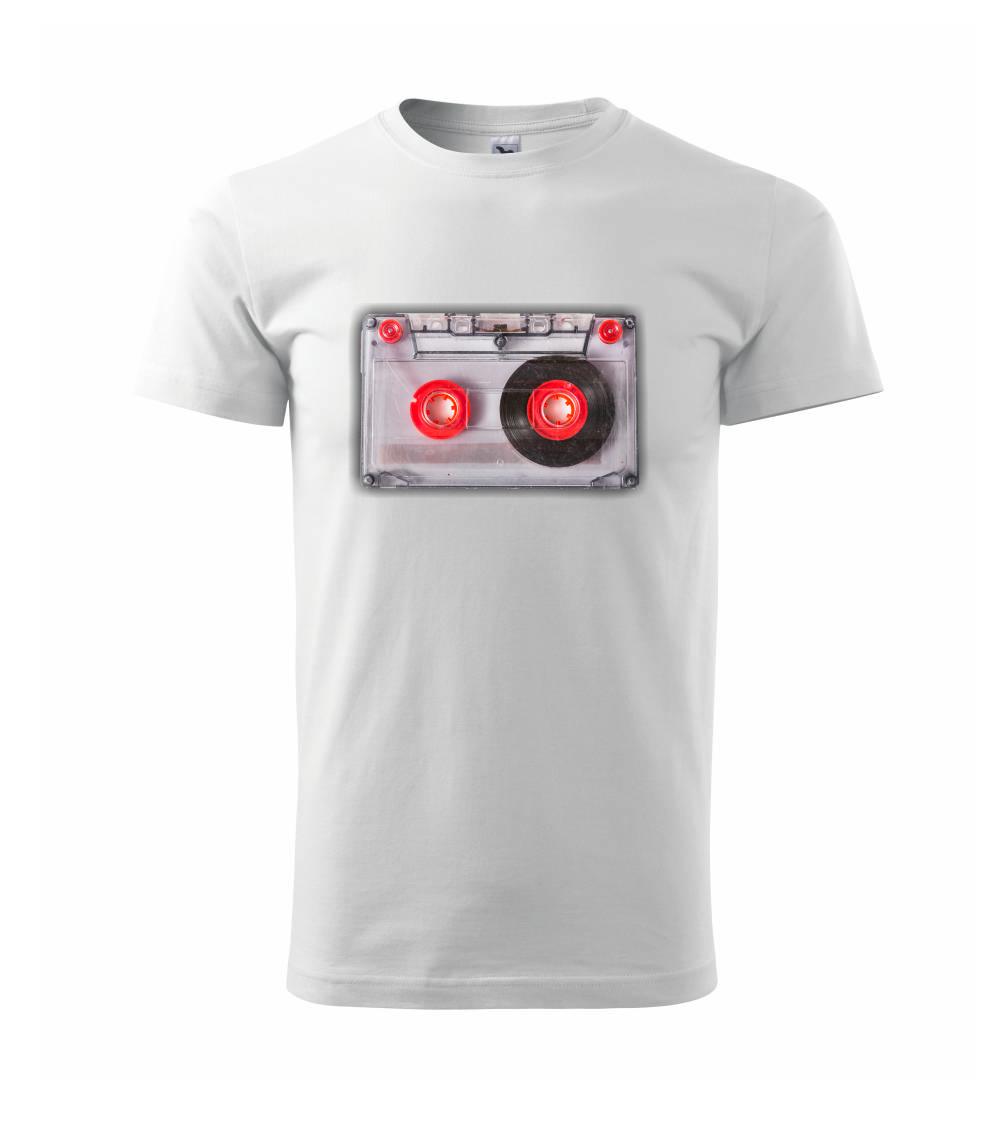 Geek Tričká - MC kazeta priehľadná - Tričko extra veľké  (5-8XL)