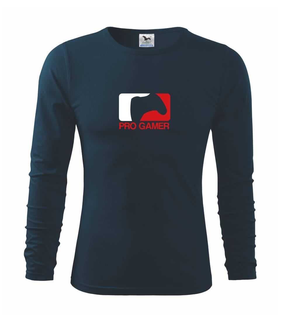 Tričká pre ajťákov - Pro Gamer - Logo - Tričko s dlhým rukávom FIT-T long sleeve