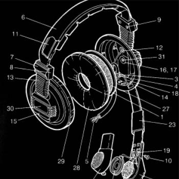 Nákres slúchadlo pre pilota