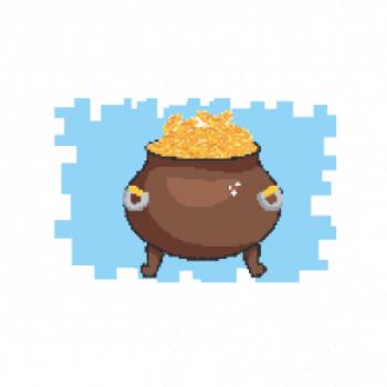 Gamer - stará hra - hrniec zlata