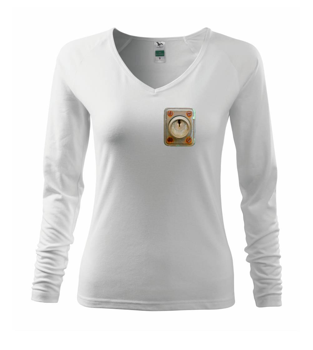 Grafické tričká - Hrdzavý zámok - Tričko dámske Elegance