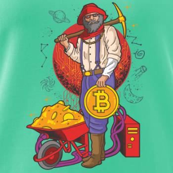 Baník ťaží Bitcoiny