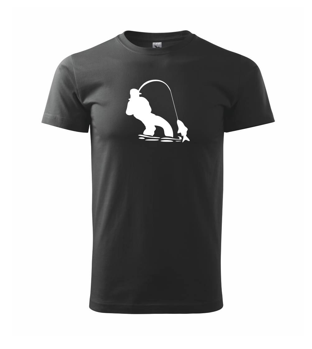 Rybár ťahajúce rybu Rybár ťahajúce rybu