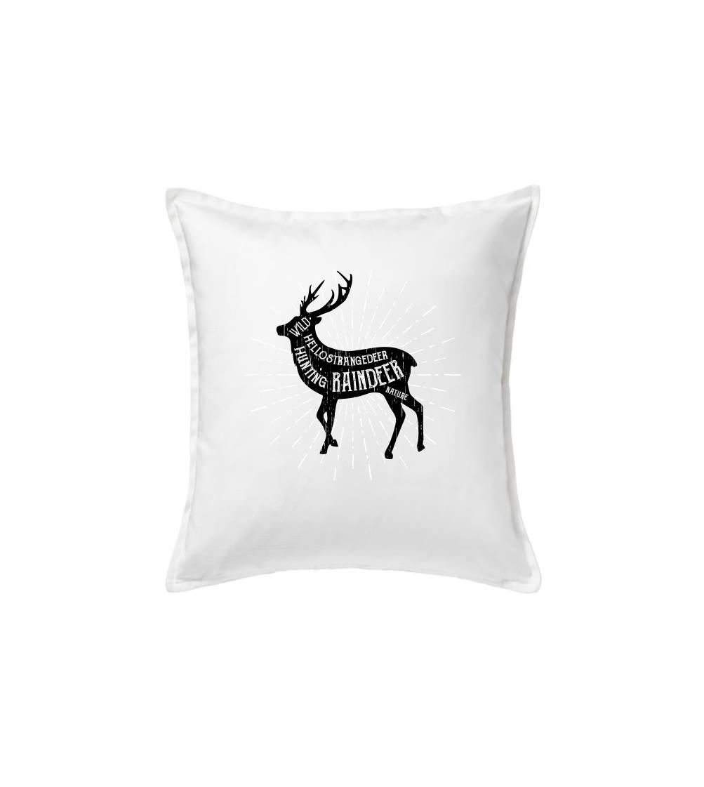 Tričká so zvieratami - Deer raindeer - Vankúš 50x50