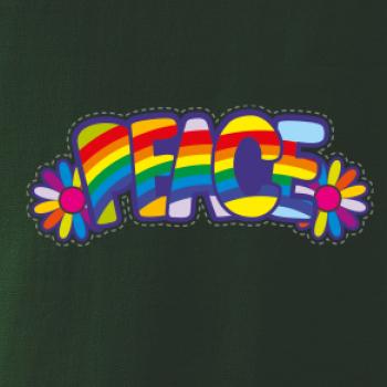Peace nápis dúhový Peace nápis dúhový