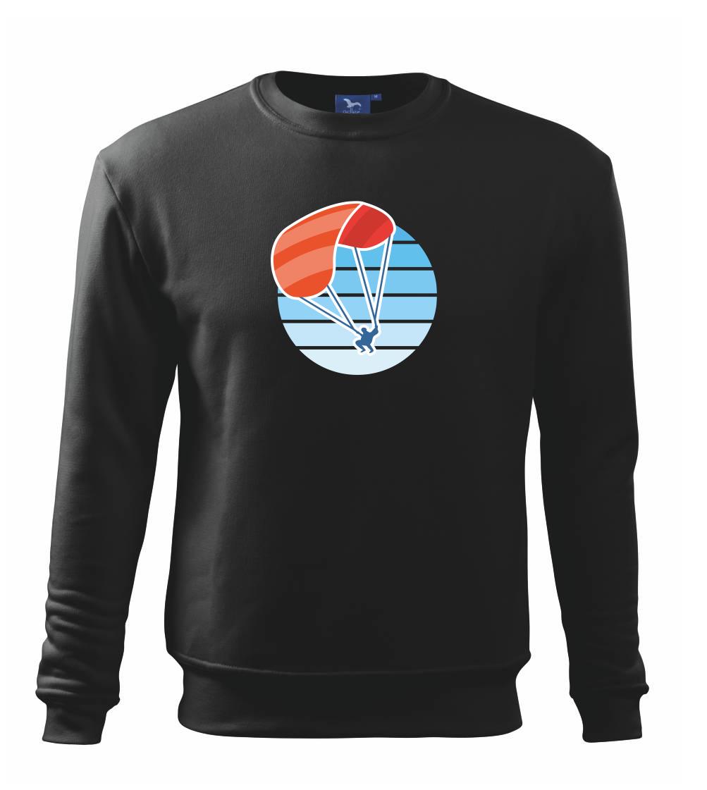 Paragliding oranžový v modrém kolečku