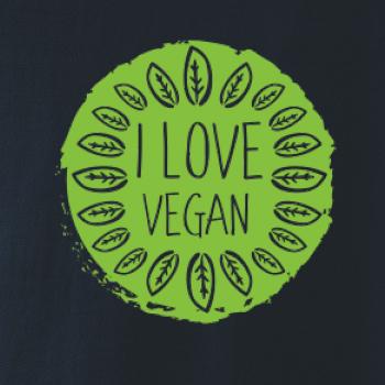 I love vegan v kruhu