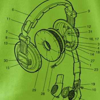 Nákres slúchadlo pre pilota