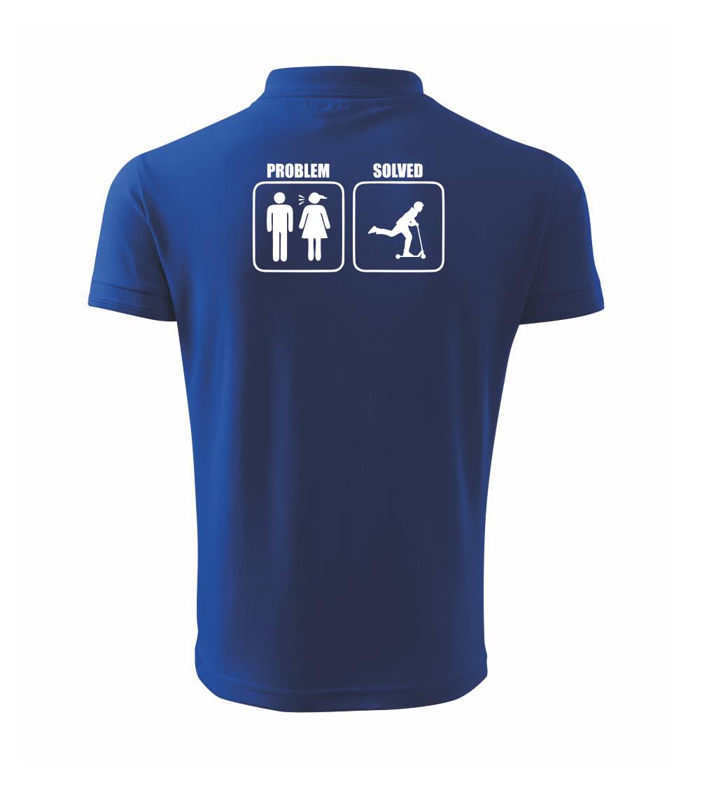 Tričká na kolobežku - Problém kolobežka - Polokošeľa pánska Pique Polo 203