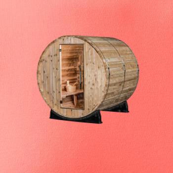 Vonkajšia sauna z boku