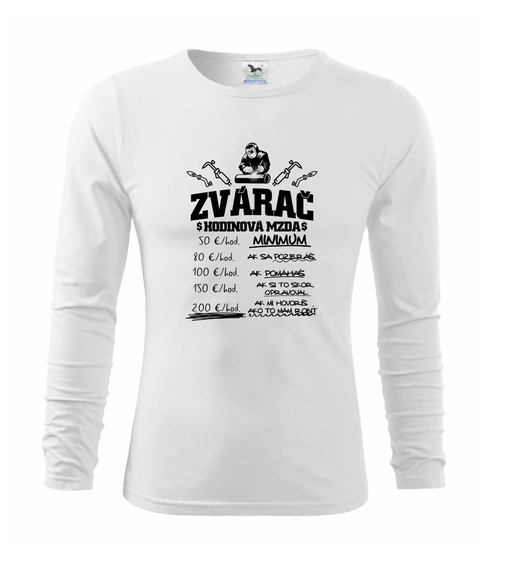 Hodinová mzda zvárač Hodinová mzda zvárač