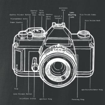 Nákres starý fotoaparát Nákres starý fotoaparát