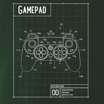 Nákres Gamepad moderný Nákres Gamepad moderný