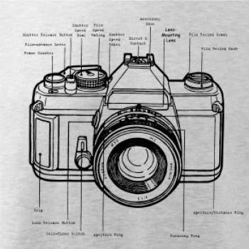 Nákres starý fotoaparát Nákres starý fotoaparát