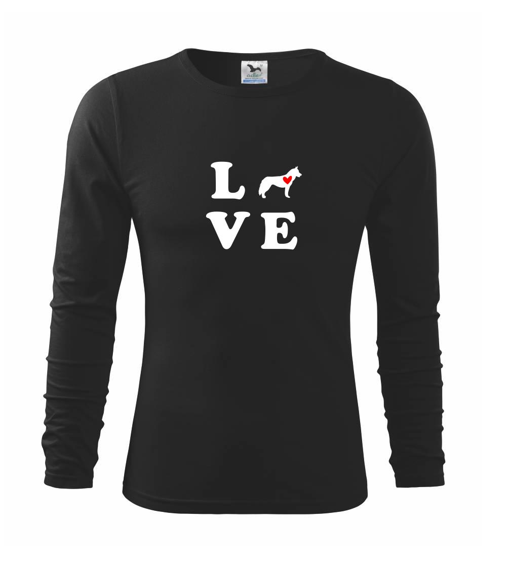 Tričká s motívom Sibírsky husky - Husky love - Tričko detské Long Sleeve