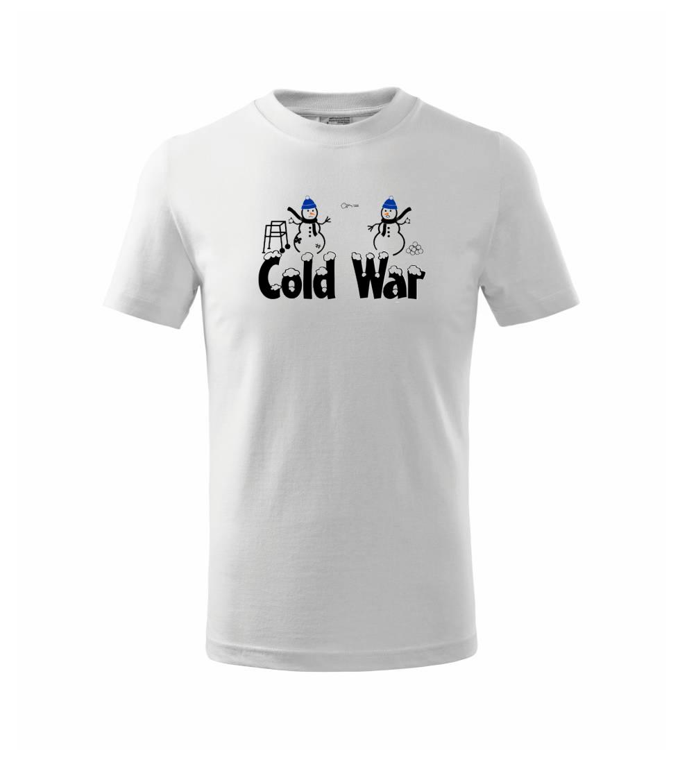 Lyže a Snowboard - Cold War - Tričko detské bavlnené