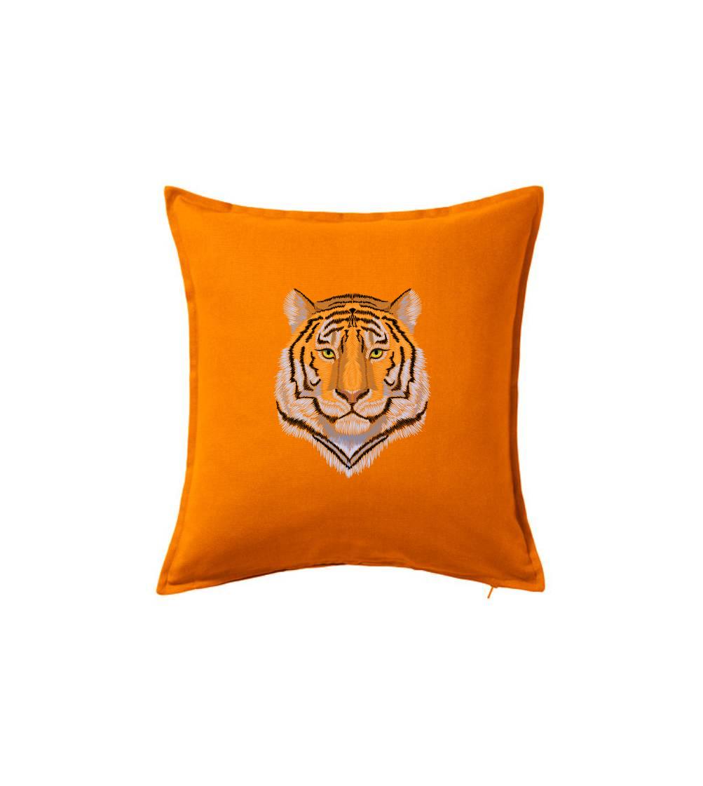 Tričká so zvieratami - Tiger hlava - Vankúš 50x50