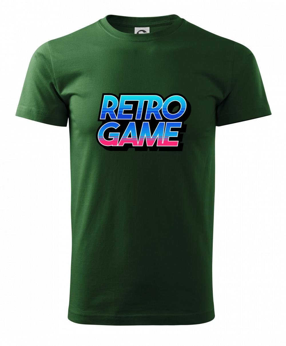 Retro game nápis farebný Retro game nápis farebný