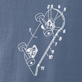 Skateboard nákres dosky