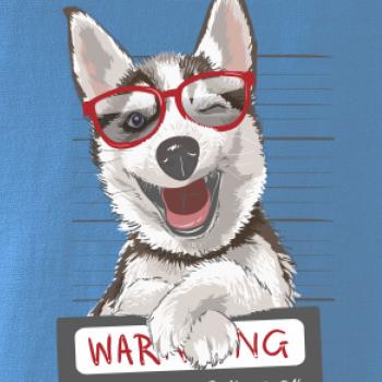 Husky - beware of dog