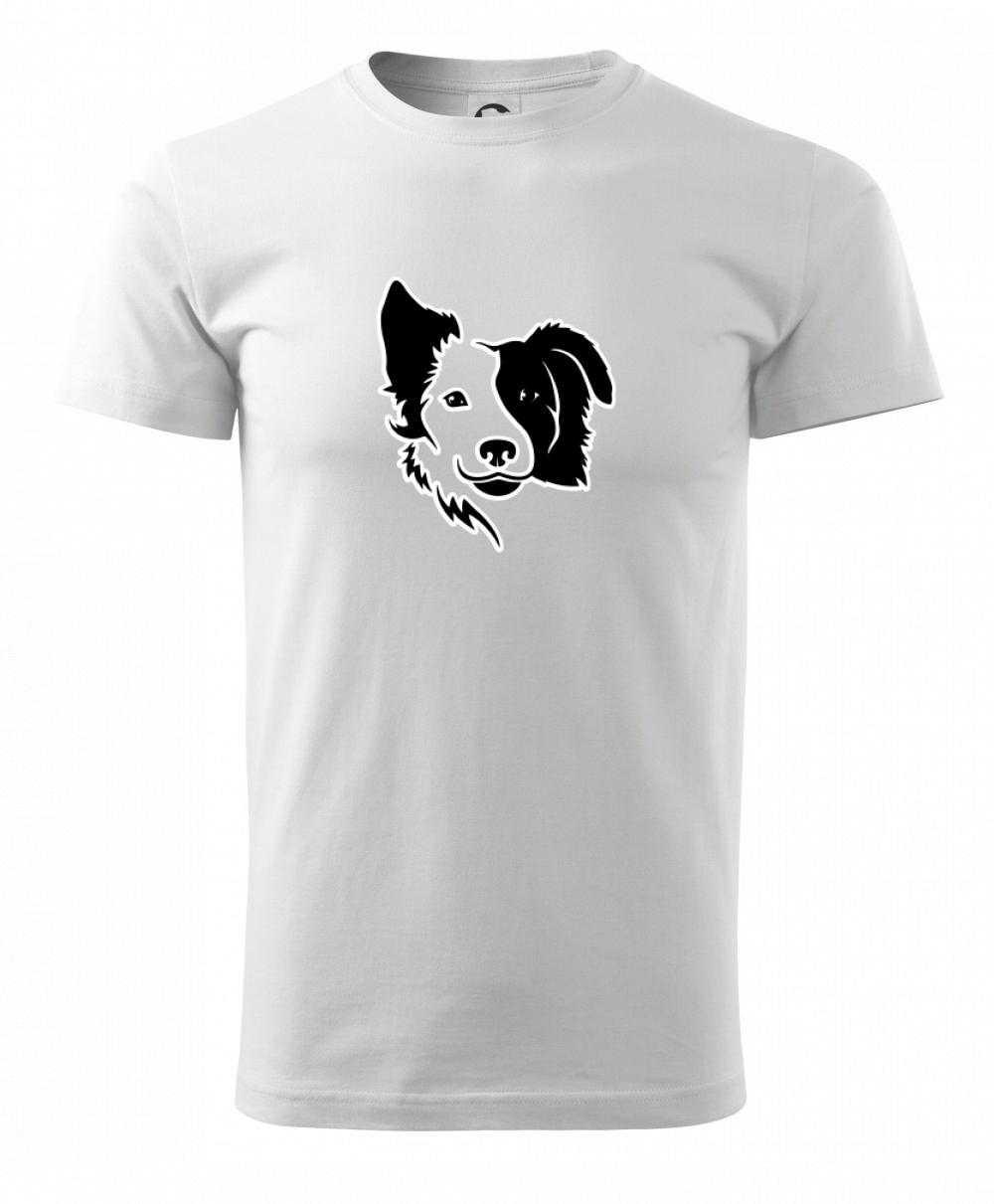 Border kólia obrys hlavy Border kólia obrys hlavy