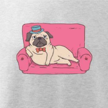 Mops na gauči