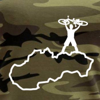 Mapa SK - cyklista na prsiach Mapa SK - cyklista na prsiach