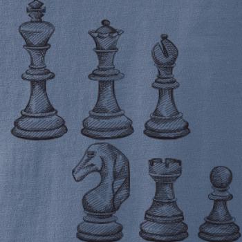 Šachové figúrky kreslené