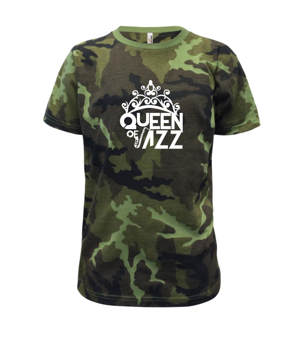 Queen of Jazz - Detské maskáčové tričko