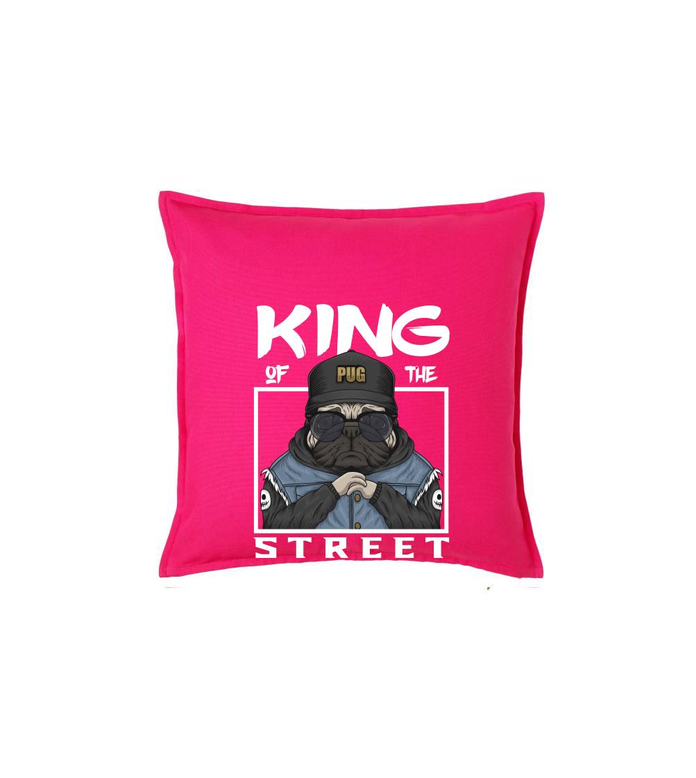 Mops na tričku - Mops king of street - Vankúš 50x50