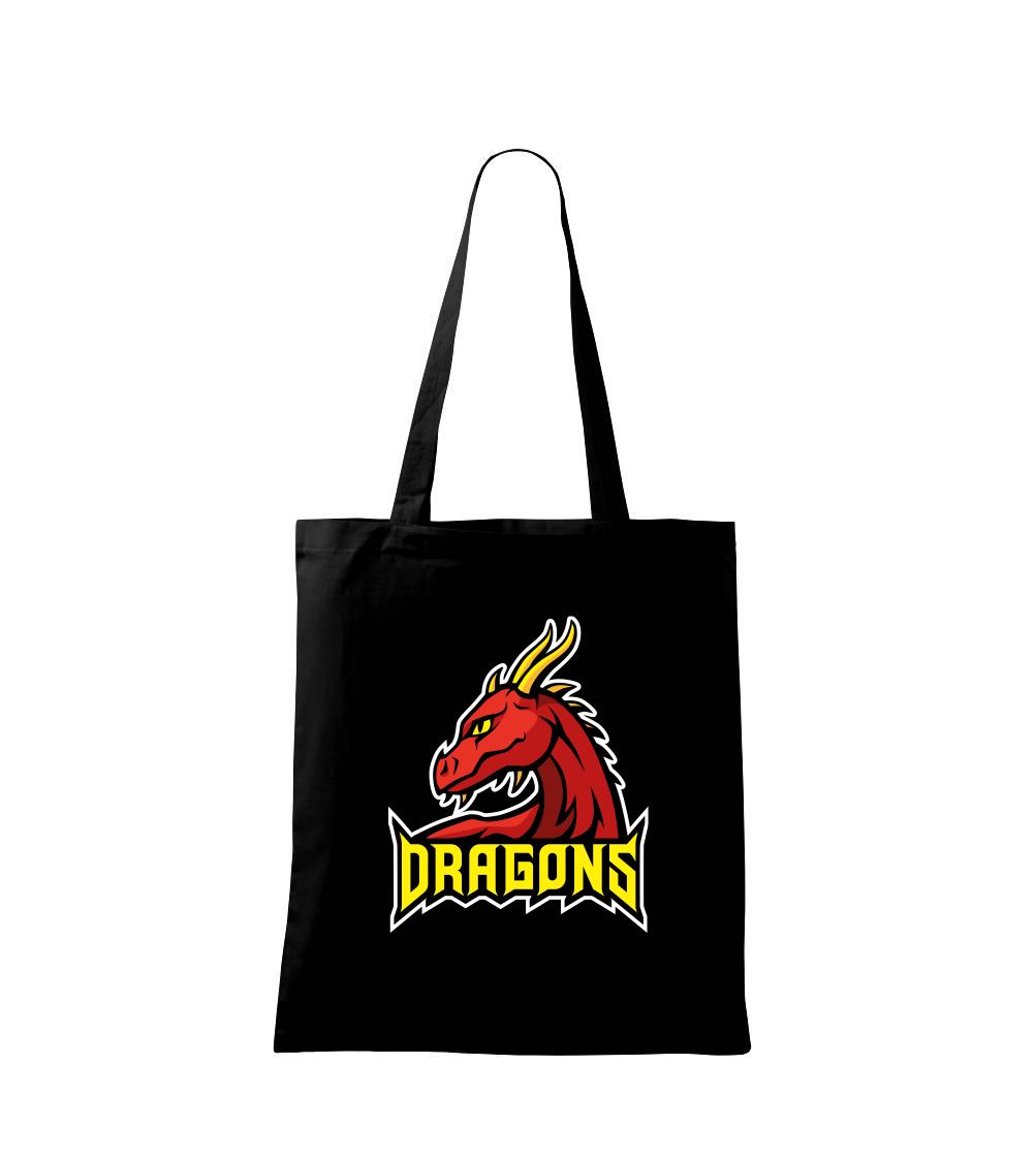 Tričká pre fotografov - Dragons - logo týmu červené (Hana-creative) - Taška bavlnená