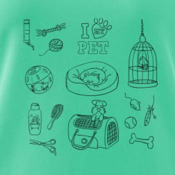 I love my pet - kreslený obrázok