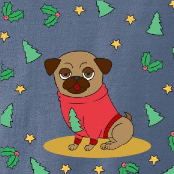 Vianočný mops Vianočný mops