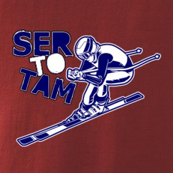 Lyžiar ser to tam
