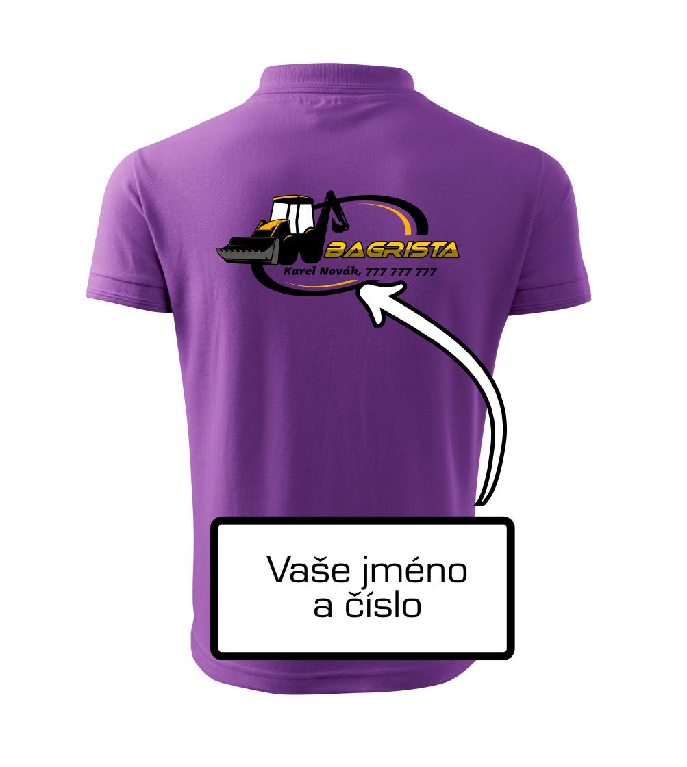 Bagrista v kruhu - vlastný nápis Bagrista v kruhu - vlastný nápis