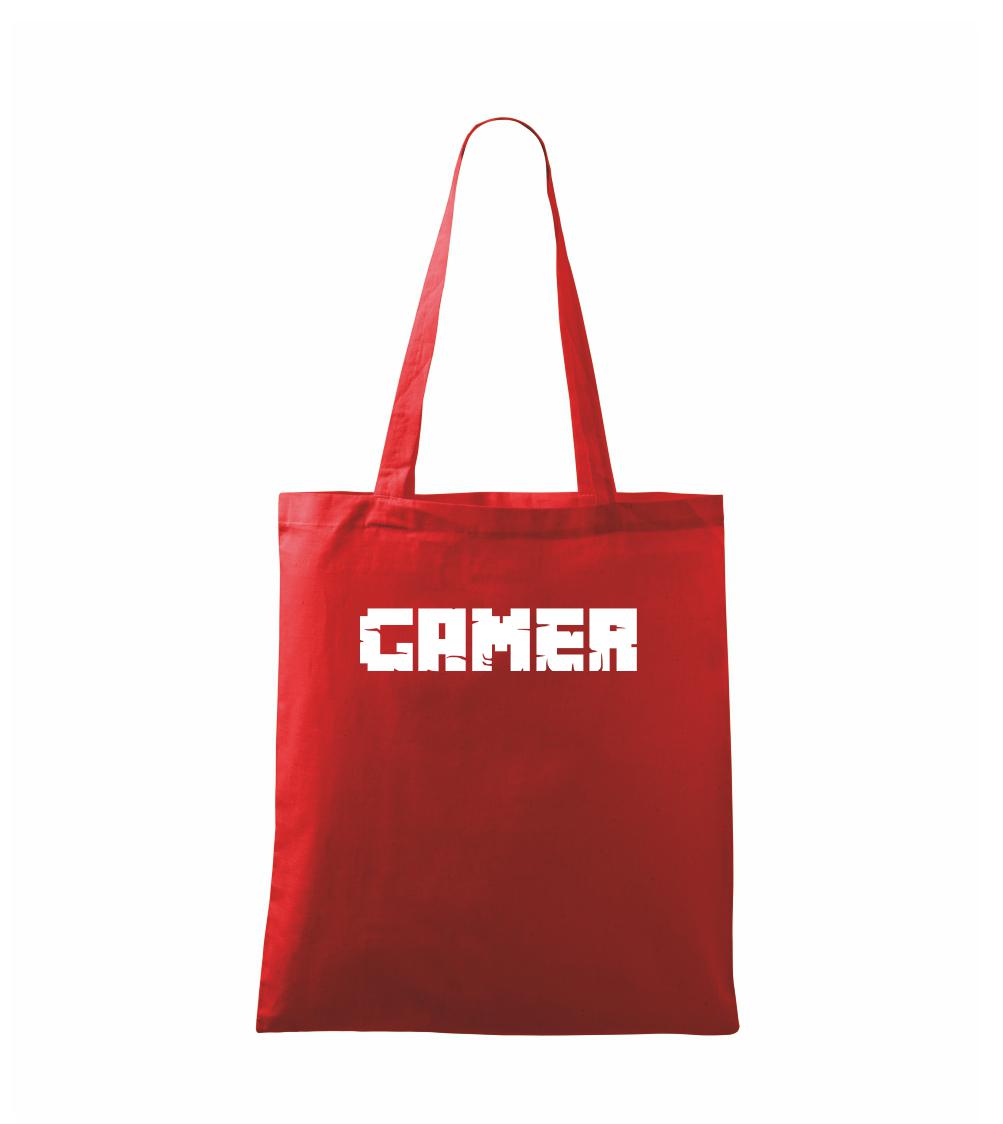 Tričká pre ajťákov - Gamer nápis - Taška bavlnená